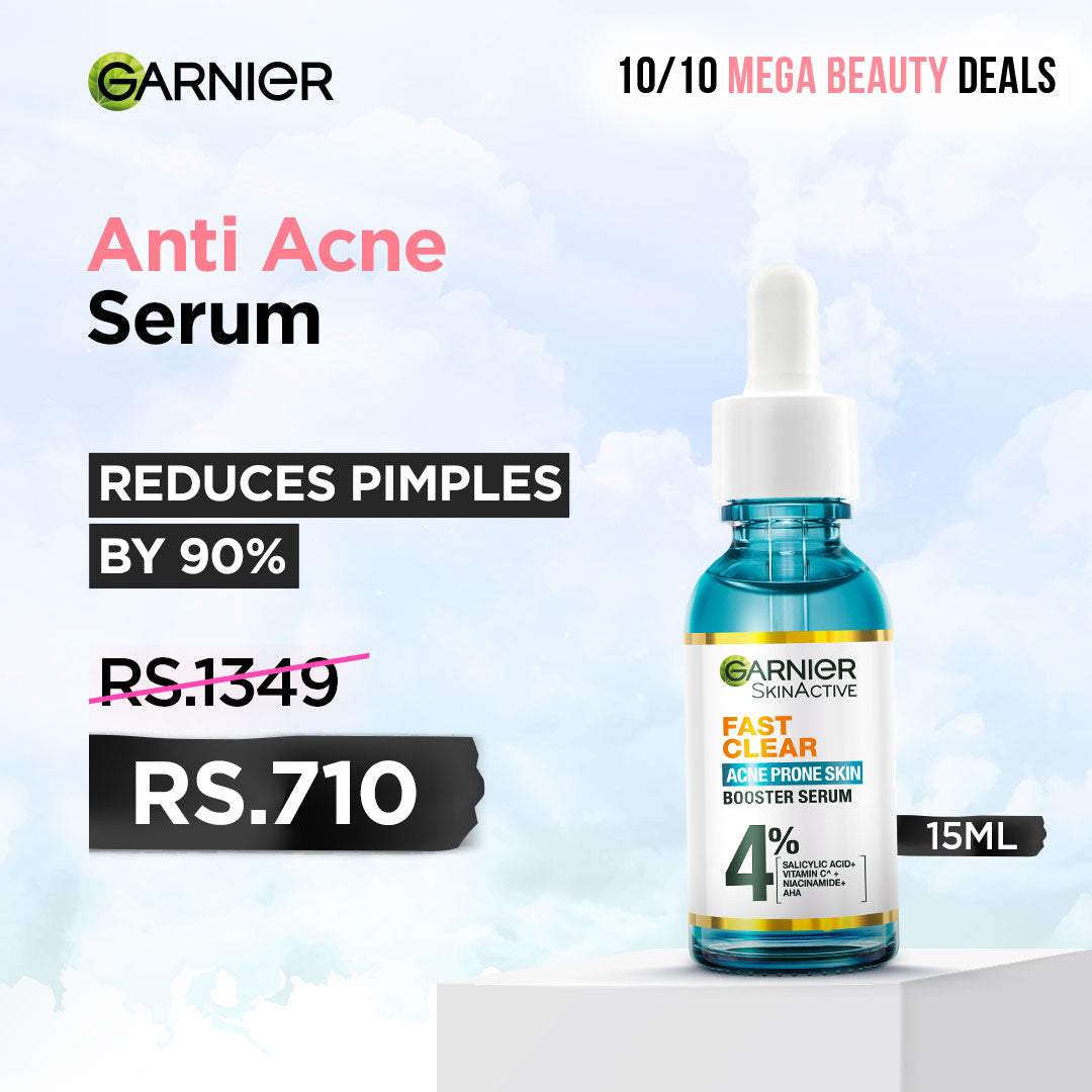 Garnier - Fast Clear Serum For Acne Prone Skin - 15ml