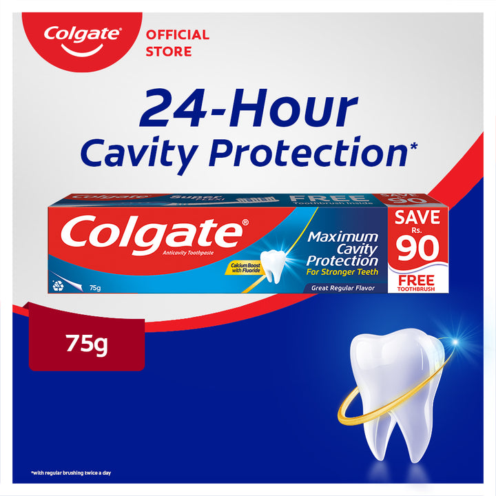 Colgate - Maximum Cavity Protection Toothpaste 75G - Brush Pack – Bagallery