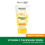 Garnier- Skin Active Bright Complete Face Wash, 100ml - For Brighter Skin