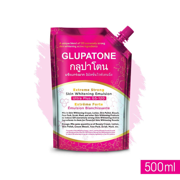 Glupatone - Extreme Strong Whitening Emulsion Ultra Plus Gs-120 For Face & Body 500Ml