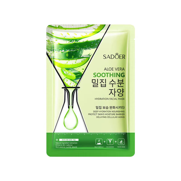SADOER - SADOER Organic Natural Soothing Moist Facial Mask Aloe Vera