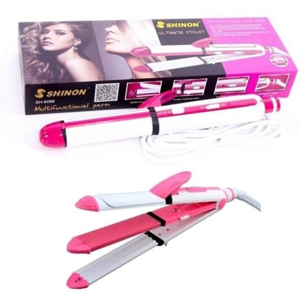 Home.co - 3 In 1 Straightener Crimper & Curler