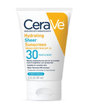 CeraVe - Hydrating Sheer Sunscreen Broad Spectrum SPF 30 for Face & Body 89ml