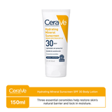 CeraVe- Hydrating Mineral Sunscreen SPF 30 Body Lotion 150 ML