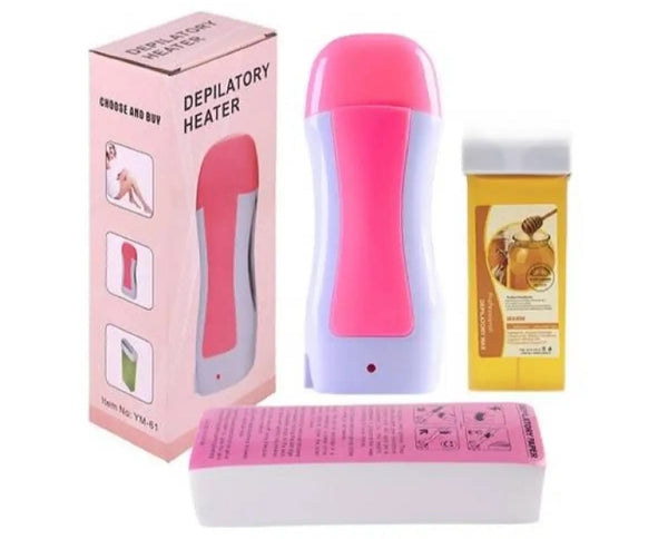 The Original -  Depilatory Roll On Hair Remover Wax Machine 3 Pcs kit.