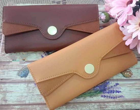 The Original Women Multi Functional Wallet Purse PU Leather Clutch Brown
