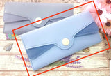 The Original Women Multi Functional Wallet Purse PU Leather Clutch Blue