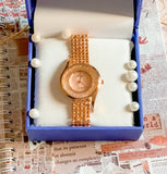 The Original - Ladies/Women Premium watch Wrist Watches 3-RoseGold Dial Gift Set Box