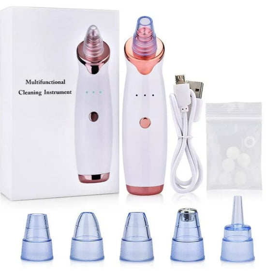The Original Facial Beauty -Electric Blackhead Remover Pore Vacuum Suction Dermabrasion Face Cleaner Machine