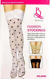 Emerce - Polka Dots Women Leg Stocking White