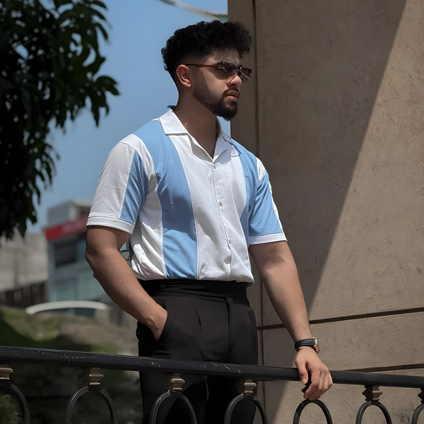 VYBE - Johnny Collar Polo - Aqua
