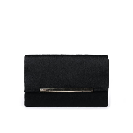VYBE - Envelope Clutch Bag - Black