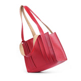 VYBE - Double Strap Shoulder Bag -(Red)