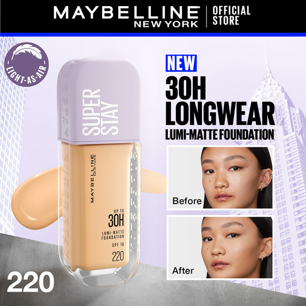 Maybelline New York - Super Stay Up to 30hr Lumi Matte Foundation - 220