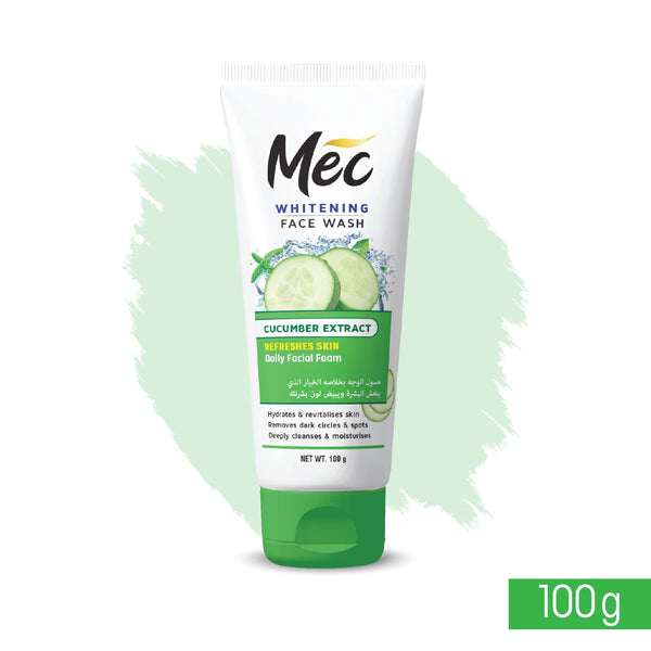 Mec  - Whitening Cucumber Extract Face Wash 100Ml