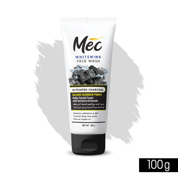 Mec  - Whitening Activated Charcoal Face Wash 100Ml