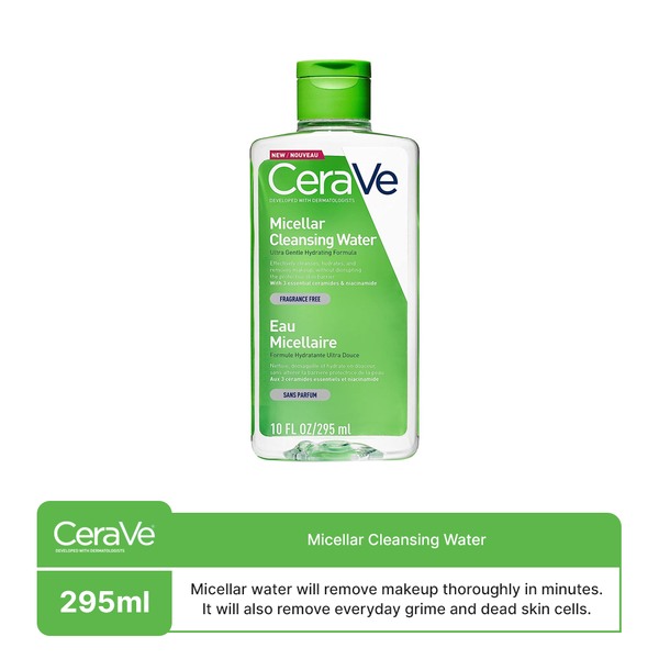 CeraVe- Cleansers Cleansing Micellar Water with Moisturizing Effect, 295 ml