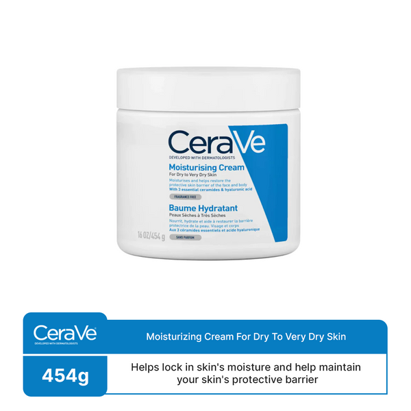 CeraVe- Moisturizing Cream For Dry To Very Dry Skin, 454g