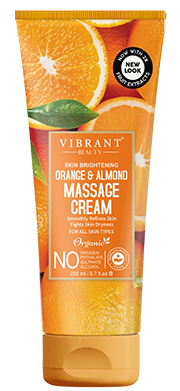 Vibrant Org &Alm Massage Cream200ml