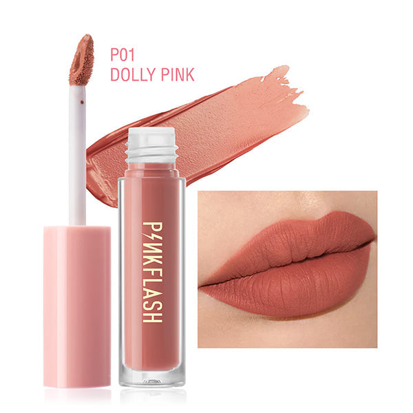 PINKFLASH - Melting Matte Waterproof Lipcream Dolly Pink PF-L01-P01