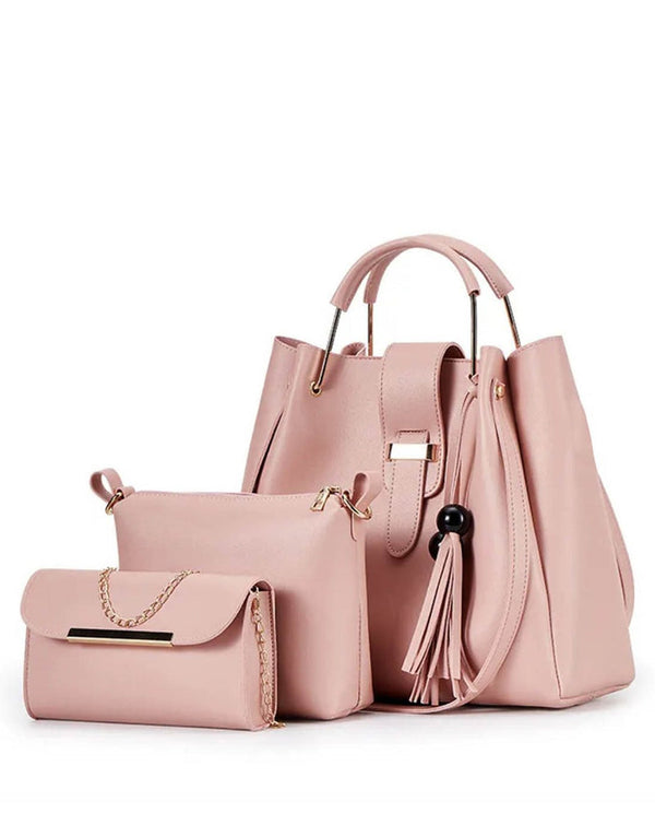 RangooN - Pink 3 Pieces Handbag