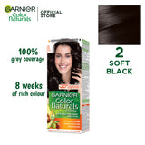 Garnier Color Naturals- 2.0 Soft Black Hair Color