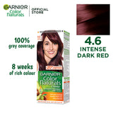 Garnier Color Naturals- 4.6 Intense Dark Red Hair Color