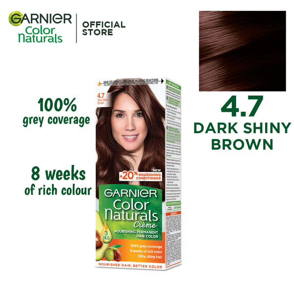 Garnier Color Naturals- 4.7 Dark Shiny Brown Hair Color