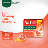 Palmolive- Naturals Bar Soap Saver Pack 98gx3 - Refreshing Glow