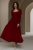 Parien House - Parien Medium Waist Long Sleeve Luxury Dress