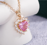 Ming - Pink Heart Necklace