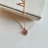 Ming - Pink Heart Necklace