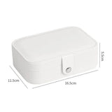 Home.Co - Double Layer Jewellery Box- White