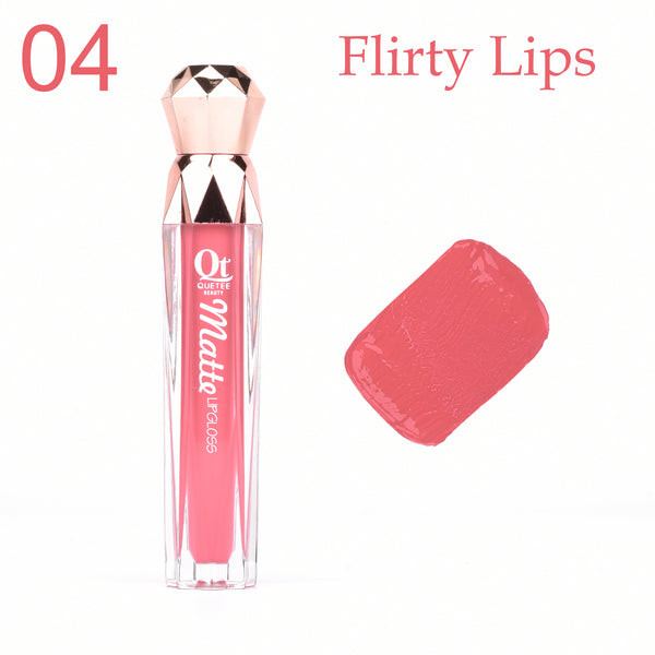 Quetee Beautee - Matte Lipgloss-04 Flirty Lips