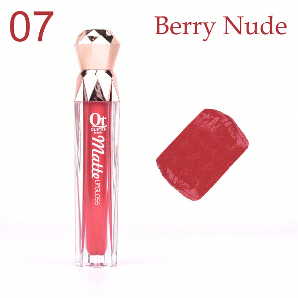 Quetee Beautee - Matte Lipgloss-07 Berry Nude