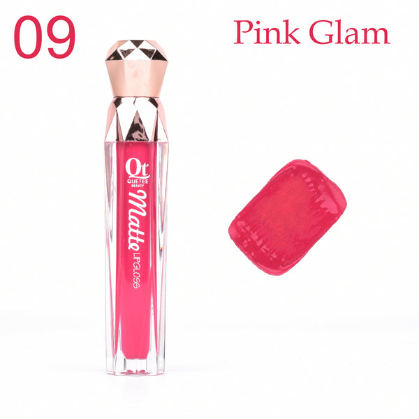 Quetee Beautee - Matte Lipgloss-09 Pink Glam