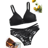 Emerce - Max Front Open Padded Bra and Panty Set