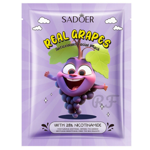 SADOER - Real Grapes Hydrating Facial Sheet Mask