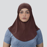 Flush Fashion - Women's Pro Hijab Scarf Dri Fit Copper Brown