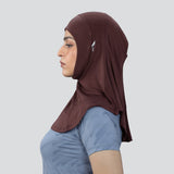 Flush Fashion - Women's Pro Hijab Scarf Dri Fit Copper Brown