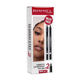 Rimmel- Promo Scandle Eye Pencil Black 2 Pcs