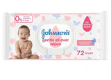 Johnson's - Gentle All Over Wipes 72 PCS