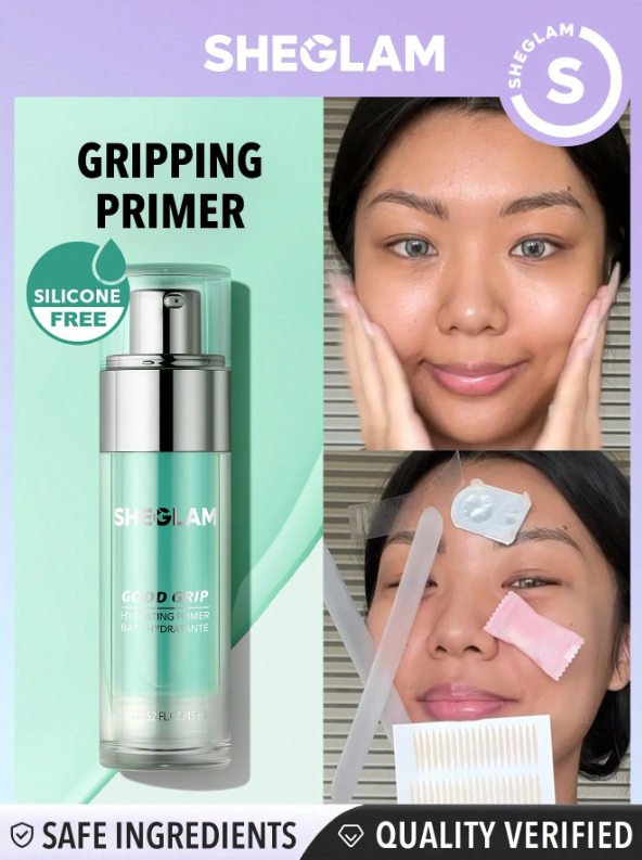 SHEGLAM Good Grip Hydrating Primer Oil Control Moisturizing Primer Gel - Mint Blue