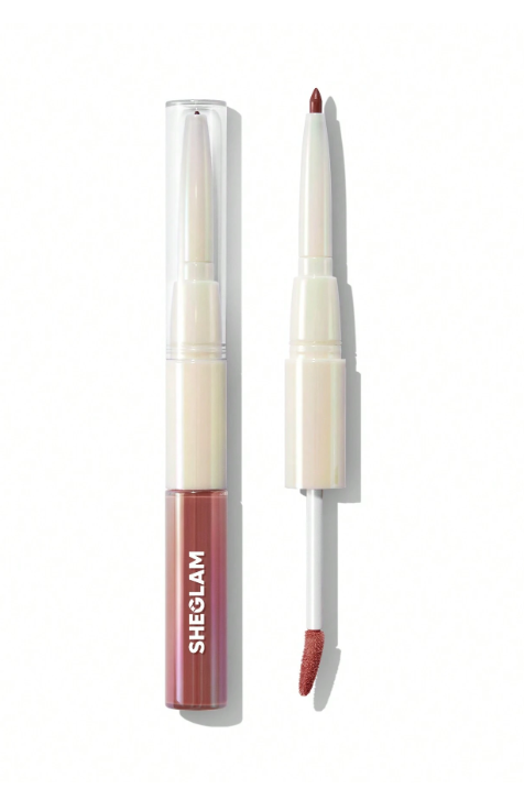 SHEGLAM Lip Rules Liner & Gloss Pen-Golden Rule 2-In-1 Moisturizing Liquid Lipstick Play Fair