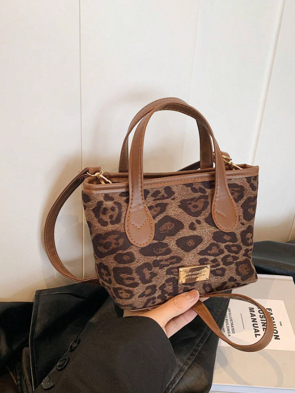 Shein - In 2024,Leopard Print Fashion Handbag Cross-Shoulder Bag