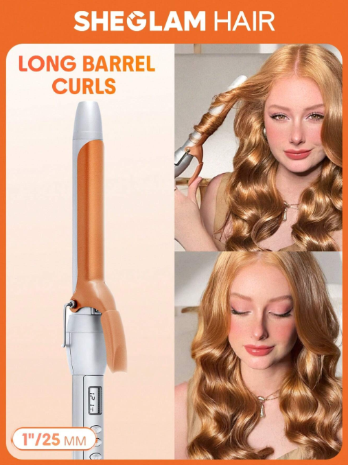 SHEGLAM HAIR It-Curl Curling Iron,Curling Iron,Hair Curler,25mm Hair Curling Wand