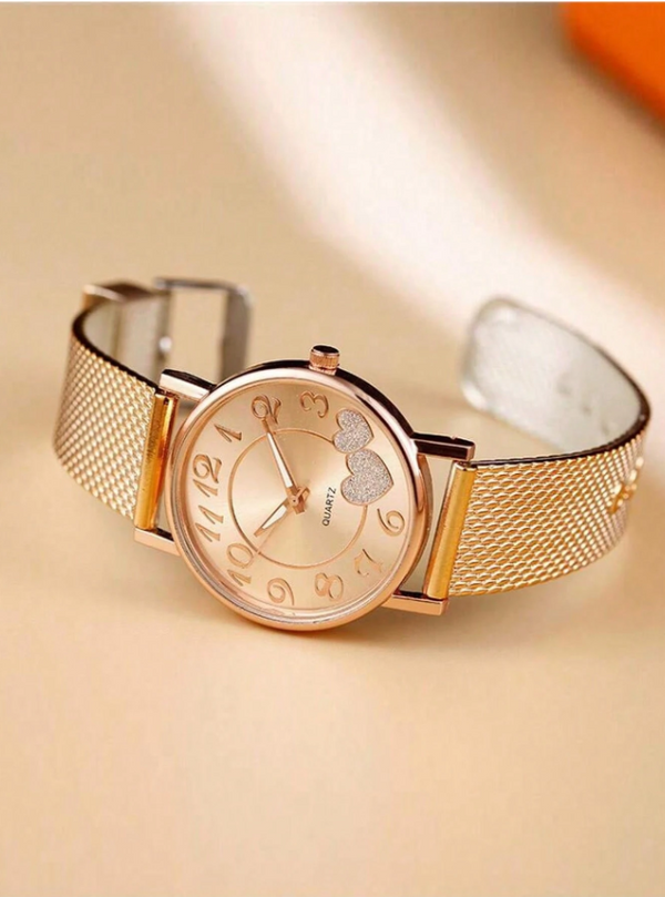 Shein - 1pc Casual Business Quartz Watch, Fashion Leisure Ladies Business Wrist Watch