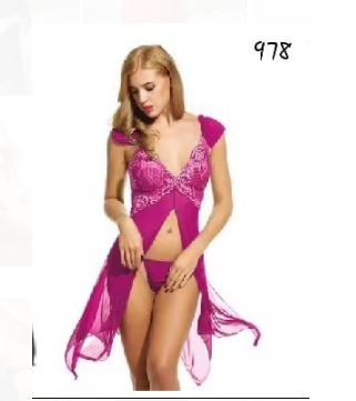 Emerce - Wickter Sheer Mesh & Lace Babydoll