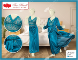Emerce - 2 Piece Silk Nightwear & Lingerie For Girls & Women 2206