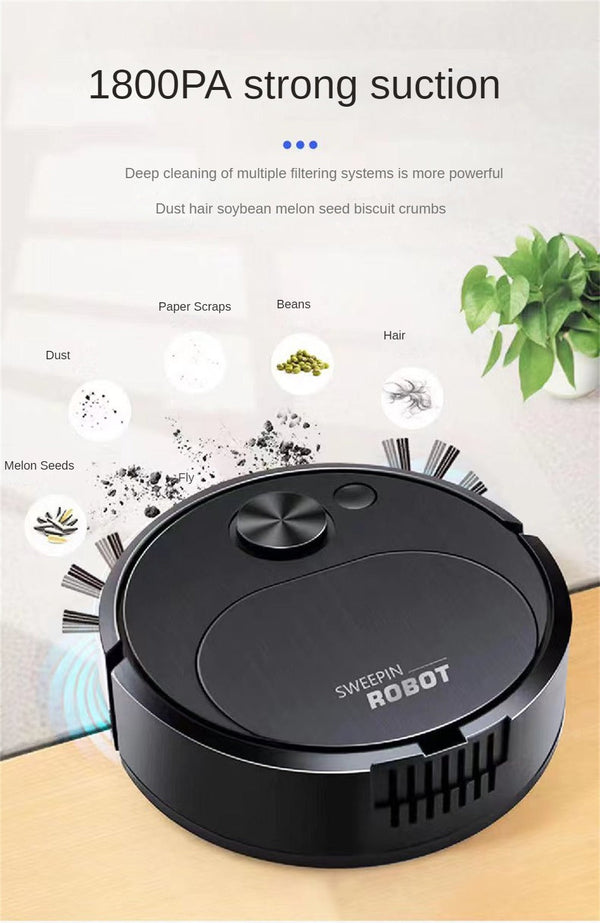 Home.Co - 3in1 Sweeping - Suction - Mopping Robot (Random Color)